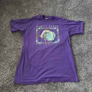Vintage Venice Beach‎ Shirt Mens Extra Large California Fish Graphic 90s USA